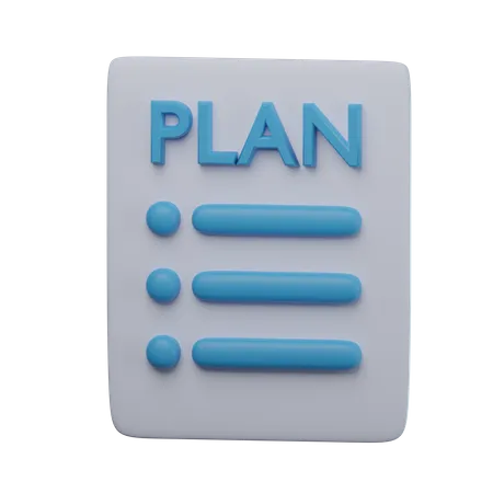 Plan 3D Icon