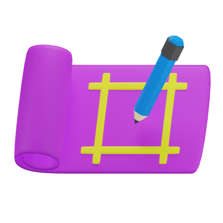 Plan  3D Icon