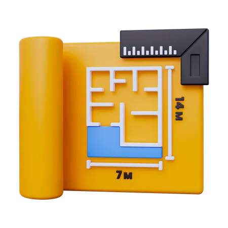 Plan  3D Icon