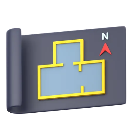 Plan  3D Icon