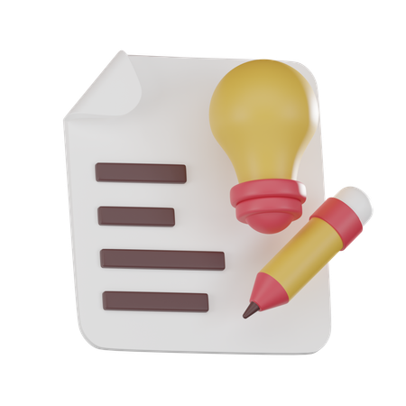 Plan d'affaires  3D Icon