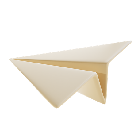 Plano de aire de papel  3D Icon