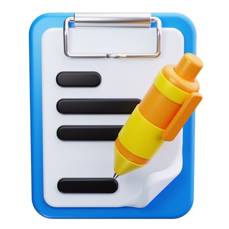 Escribir plan  3D Icon