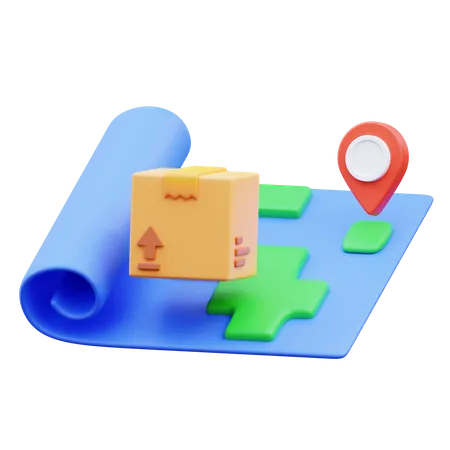 Carte de livraison  3D Icon