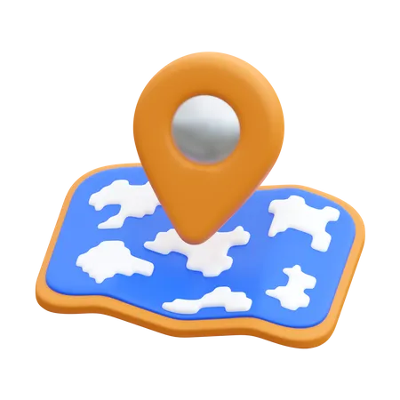 Une carte  3D Icon