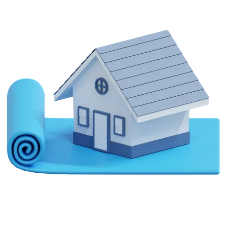 Plan de maison  3D Icon