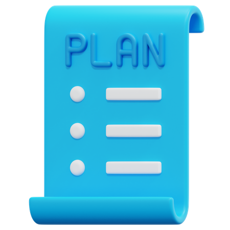 Plan de negocios  3D Icon