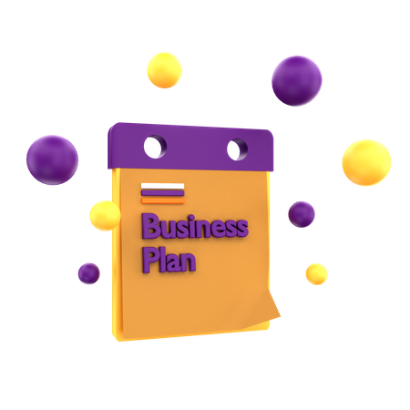 Plan de negocios  3D Icon