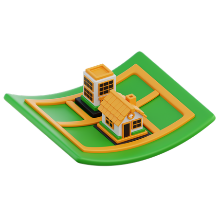 Plan de propriété  3D Icon