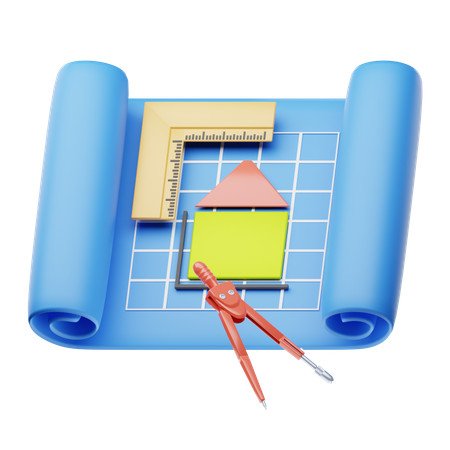 Plan (Plan)  3D Icon