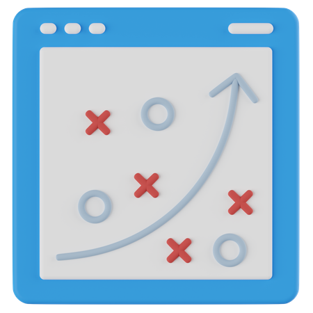 Plan stratégique  3D Icon