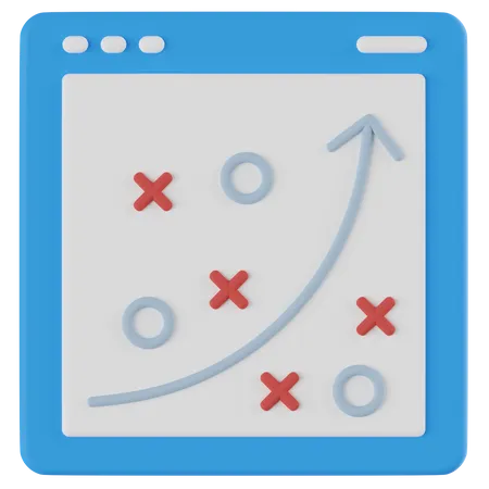 Plan stratégique  3D Icon