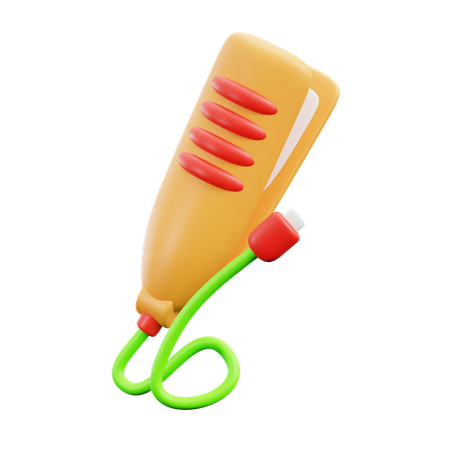 Plancha de pelo  3D Icon