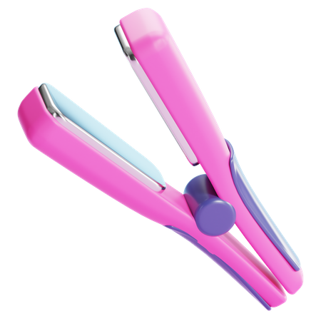 Plancha de pelo  3D Icon