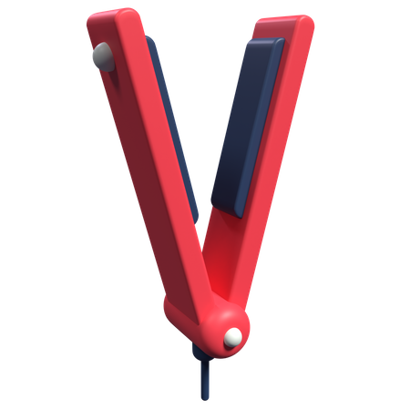 Plancha de pelo  3D Icon