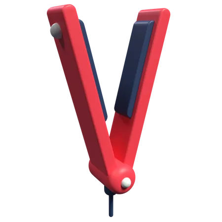 Plancha de pelo  3D Icon