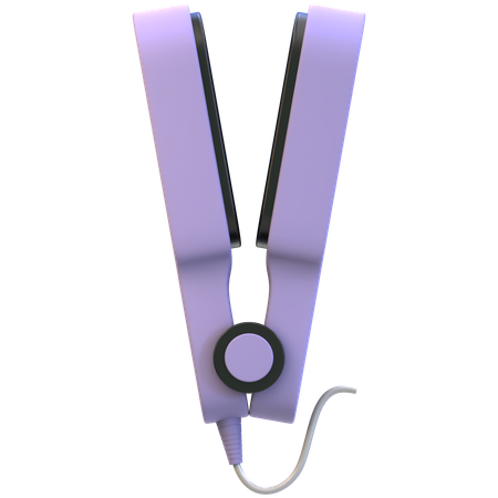 Plancha de pelo  3D Icon