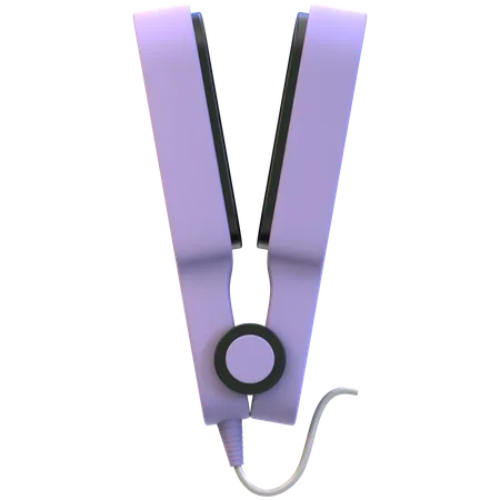 Plancha de pelo  3D Icon