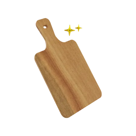 Planche à découper en bois  3D Illustration