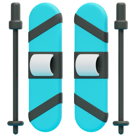 Planche à skis  3D Icon