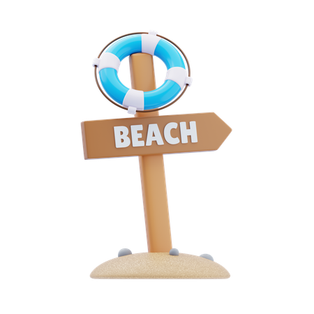 Planche de plage  3D Icon