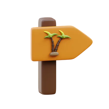 Planche de plage  3D Icon