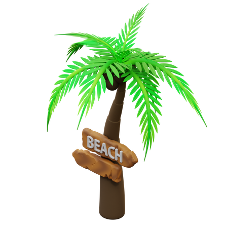 Planche de plage  3D Icon