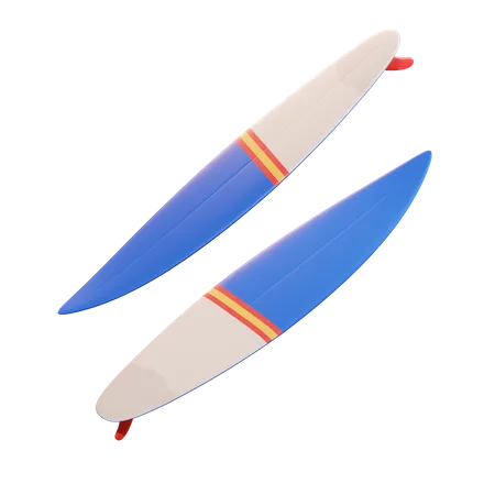 Planche de surf  3D Illustration