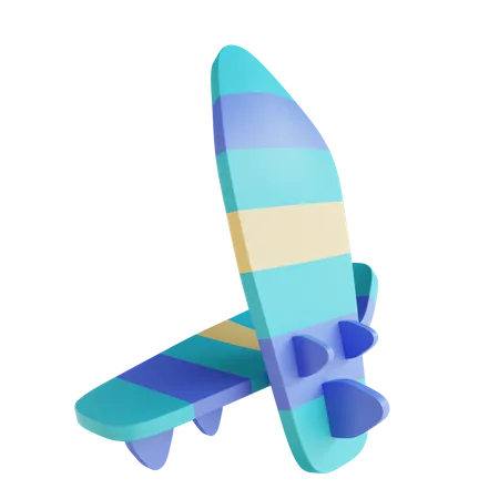 Planche de surf  3D Illustration