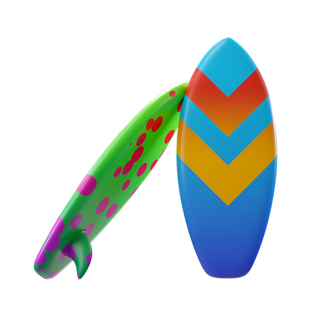 Planche de surf  3D Illustration