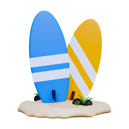 Planche de surf  3D Icon