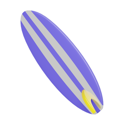 Planche de surf violette  3D Icon