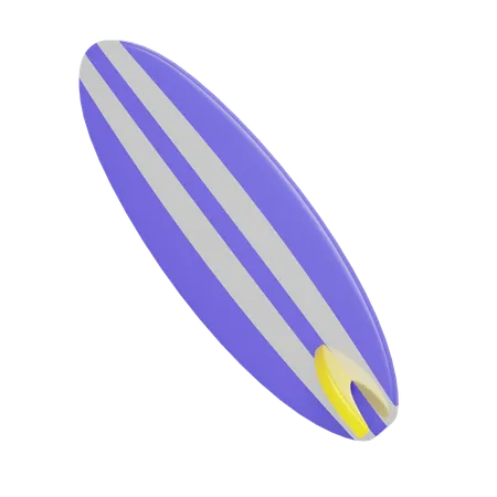 Planche de surf violette  3D Icon