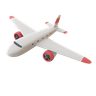 3d paper plane illustration
