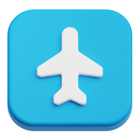 Plane  3D Icon
