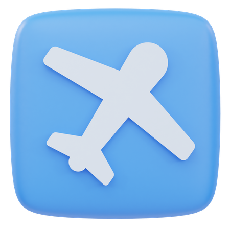Plane  3D Icon