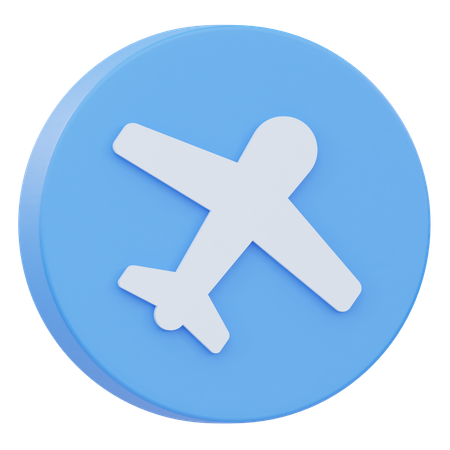 Plane  3D Icon