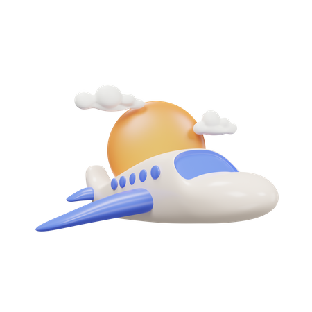 Plane  3D Icon
