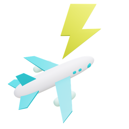 飛行機事故  3D Icon