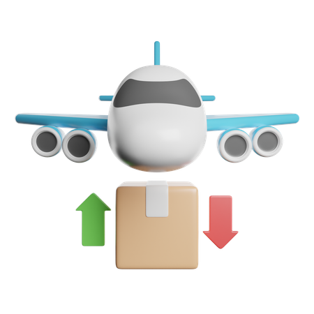 Plane delivery  3D Icon