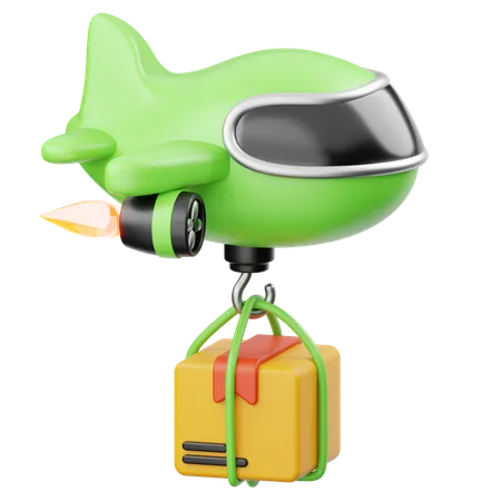 Plane Delivery  3D Icon