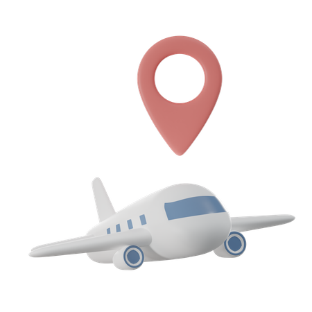 Plane Location  3D Icon