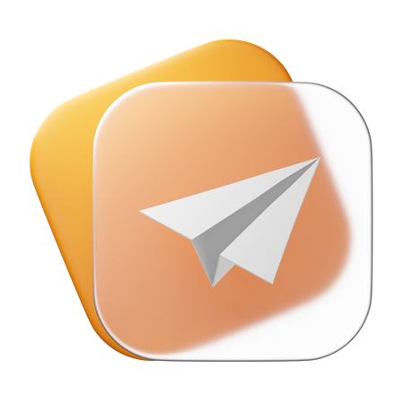 Plane Message  3D Icon