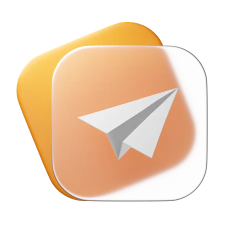 Plane Message  3D Icon