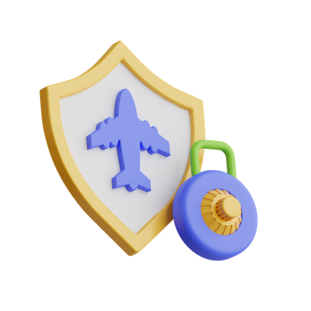 Plane Protection  3D Icon