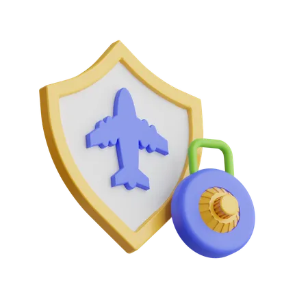 Plane Protection  3D Icon