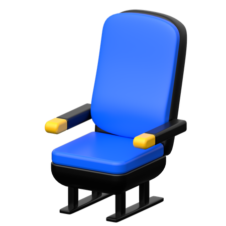 Plane Seat  3D Icon