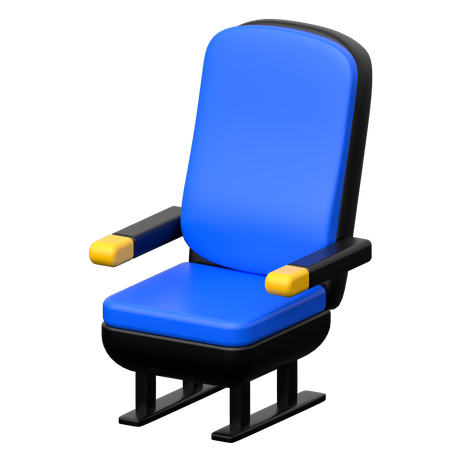 Plane Seat  3D Icon