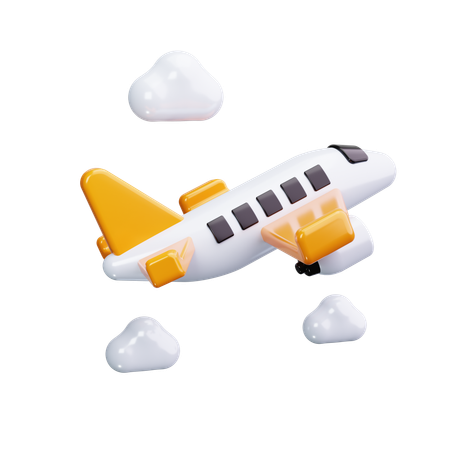 Plane Take Off  3D Icon