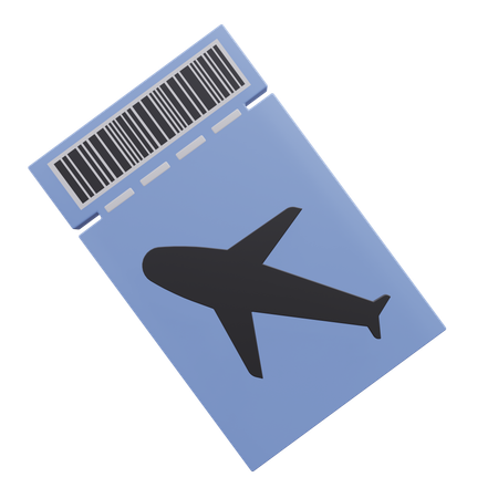Plane Ticket  3D Icon